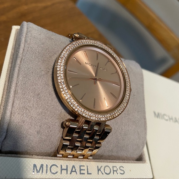 Like new Michael Kors rose gold watch with box and care instructions included. - Picture 13 of 14